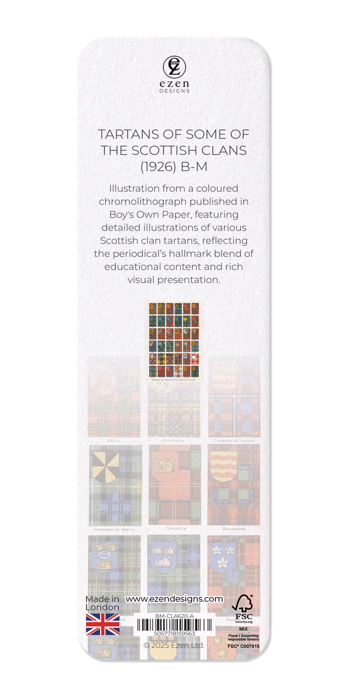Ezen - Tartans of Some of the Scottish Clans (1926) B-M - Bookmark - Back