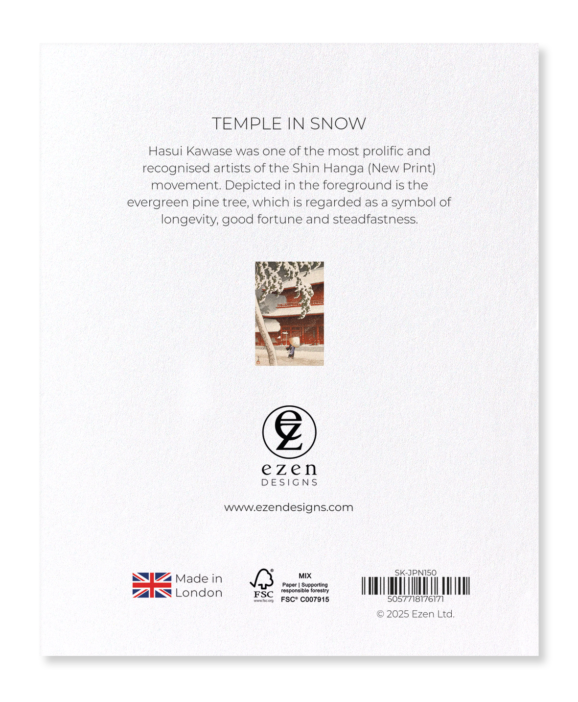 Ezen - Temple in snow - Sticker Set