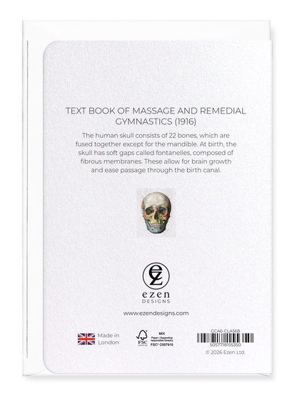 Ezen - Text book of massage and remedial gymnastics (1916) - Greeting Card - Back