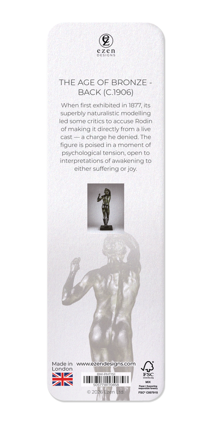 Ezen - The Age of Bronze - Back (c.1906) - Bookmark - Back