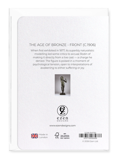Ezen - The Age of Bronze - Front (c.1906) - Greeting Card - Back