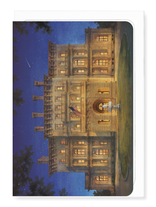 Ezen - The Breakers Front Facade - Night - Greeting Card - Front
