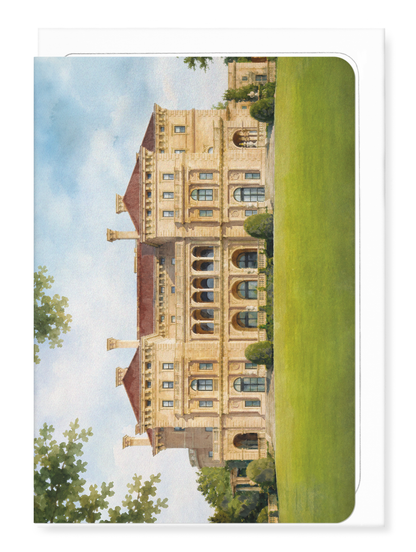 Ezen - The Breakers Garden Facade - Greeting Card - Front