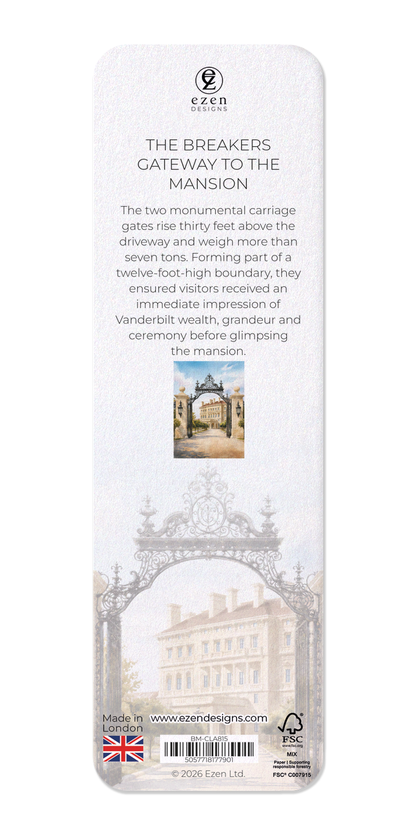 Ezen - The Breakers Gateway to the Mansion - Bookmark - Back