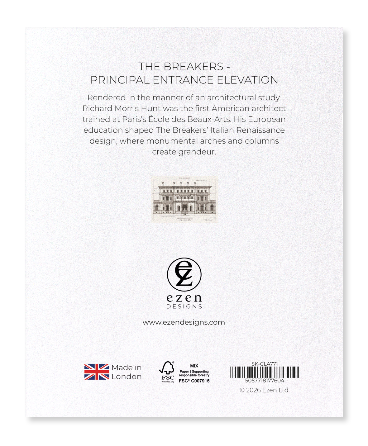 Ezen - The Breakers - Principal Entrance Elevation - Sticker Set