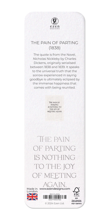 Ezen - The Pain of Parting (1838) - Bookmark - Back