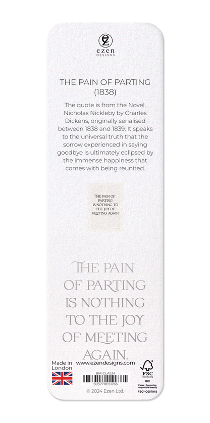 Ezen - The Pain of Parting (1838) - Bookmark - Back