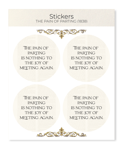 Ezen - The Pain of Parting (1838) - Sticker Set
