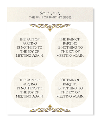 Ezen - The Pain of Parting (1838) - Sticker Set
