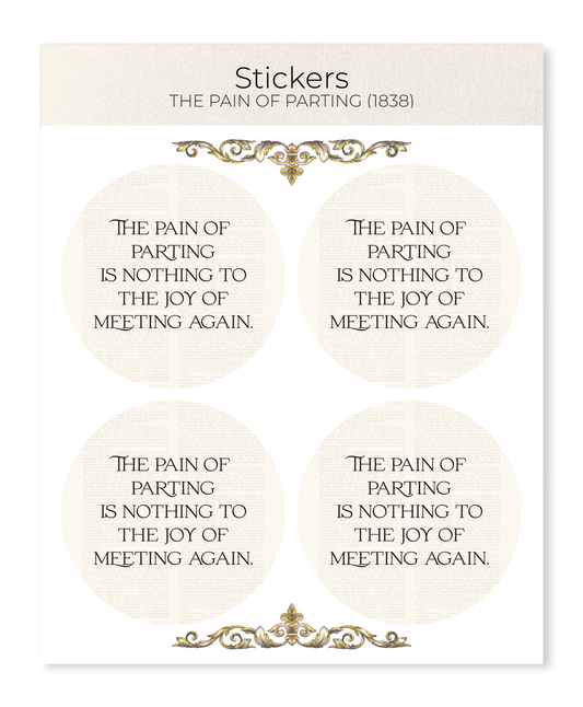 Ezen - The Pain of Parting (1838) - Sticker Set
