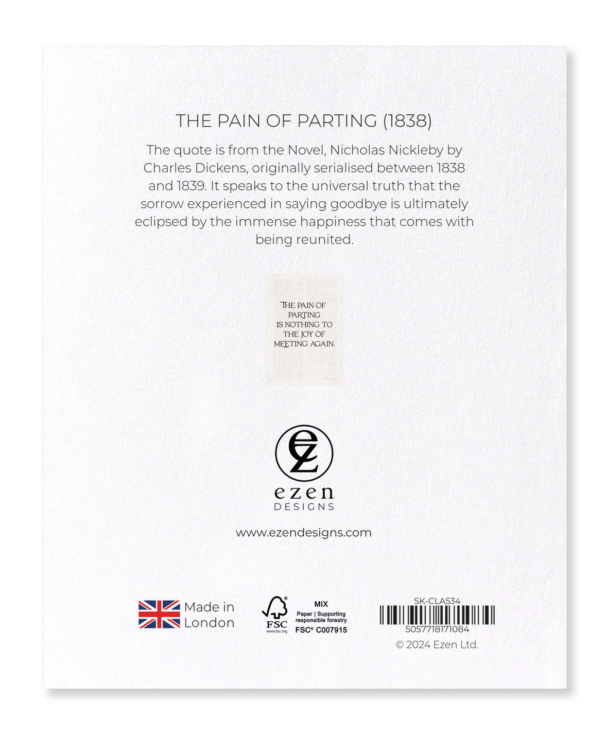Ezen - The Pain of Parting (1838) - Sticker Set