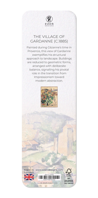 Ezen - The Village of Gardanne (c.1885) - Bookmark - Back