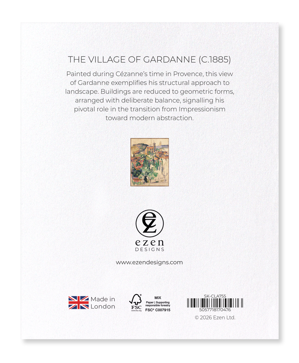 Ezen - The Village of Gardanne (c.1885) - Sticker Set
