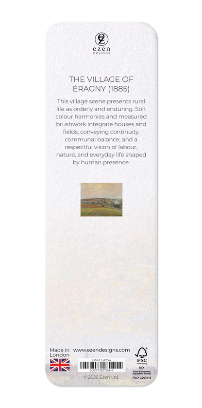 Ezen - The Village of Éragny (1885) - Bookmark - Back
