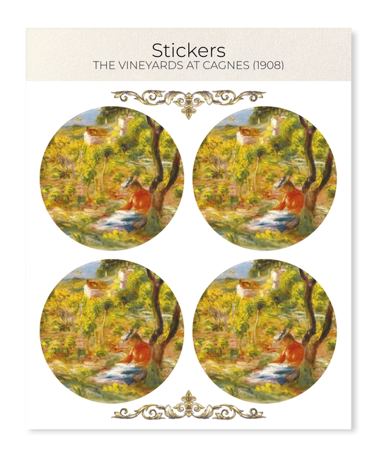 Ezen - The Vineyards at Cagnes (1908) - Sticker Set