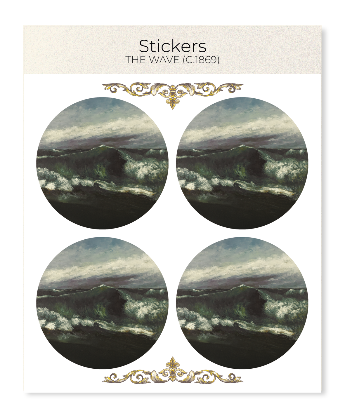 Ezen - The Wave (c.1869) - Sticker Set