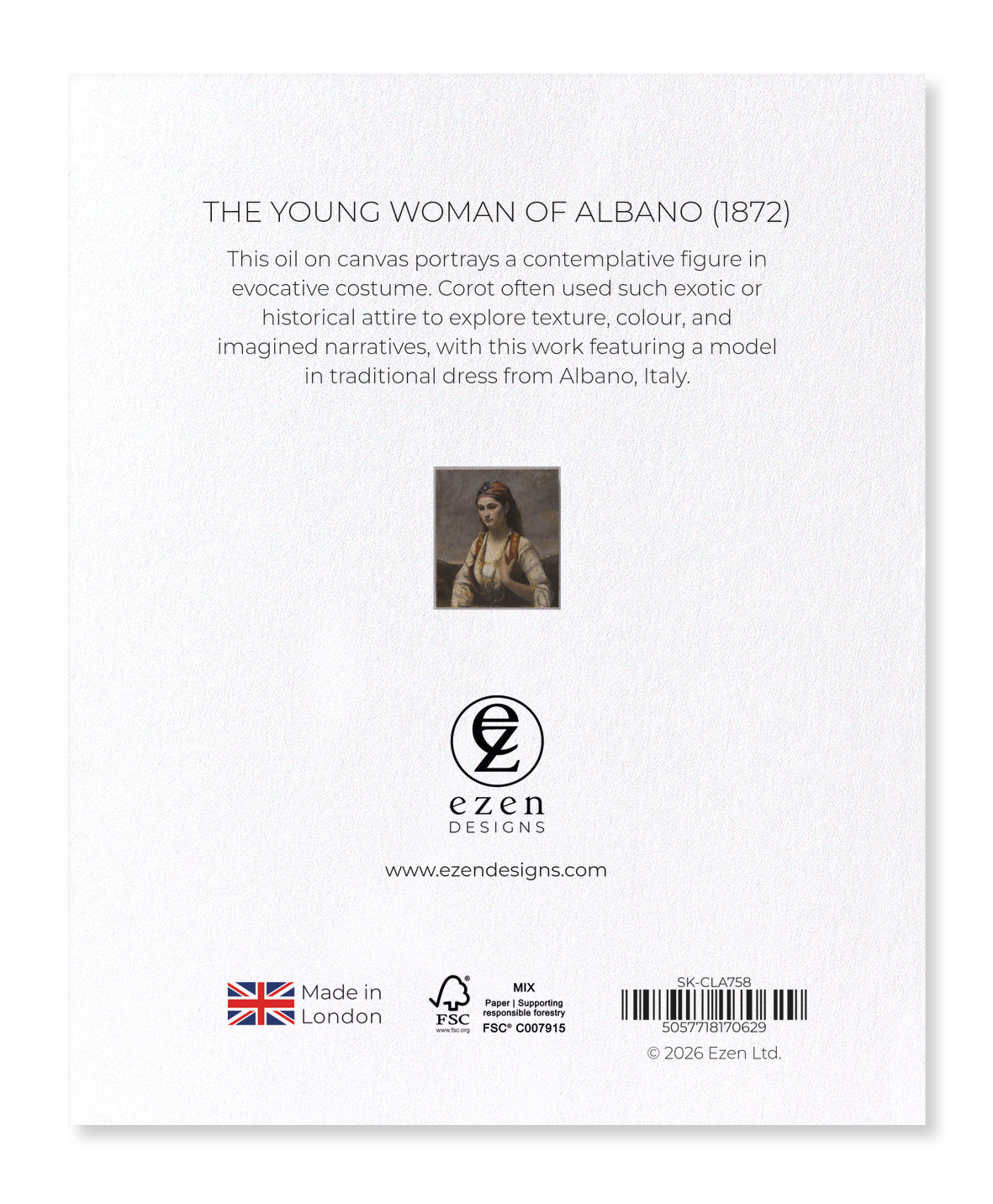 Ezen - The Young Woman of Albano (1872) - Sticker Set