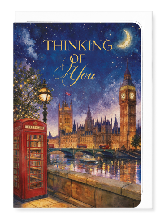 Ezen - Thinking of you - River Thames - Greeting Card - Front