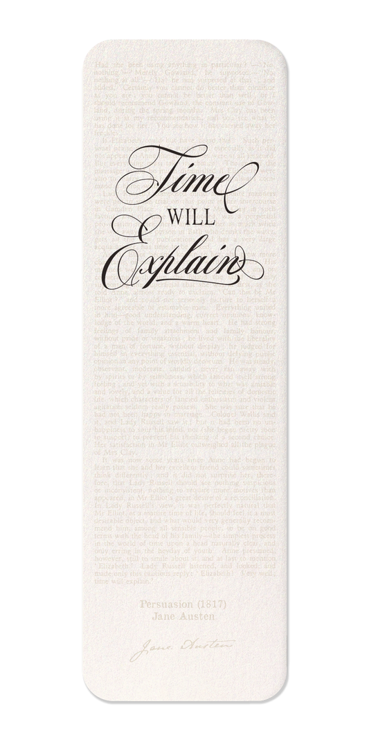 Ezen - Time Will Explain (1818) - Bookmark - Front