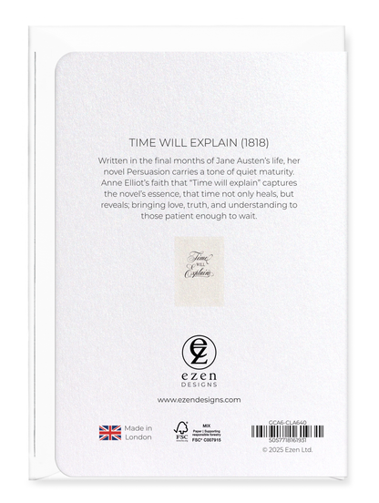 Ezen - Time Will Explain (1818) - Greeting Card - Back