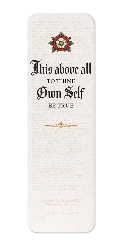 Ezen - To thine own self be true - Bookmark - Front