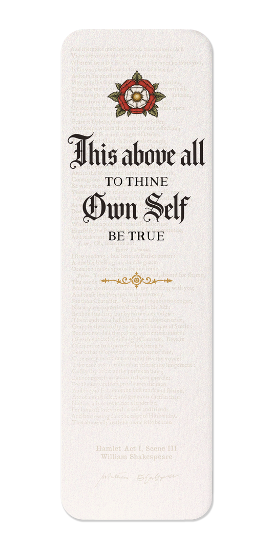 Ezen - To thine own self be true - Bookmark - Front