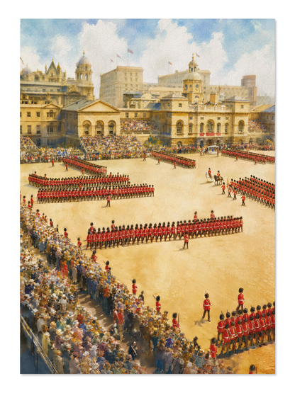 Ezen - Trooping the Colour (1956) - Postcard - Front