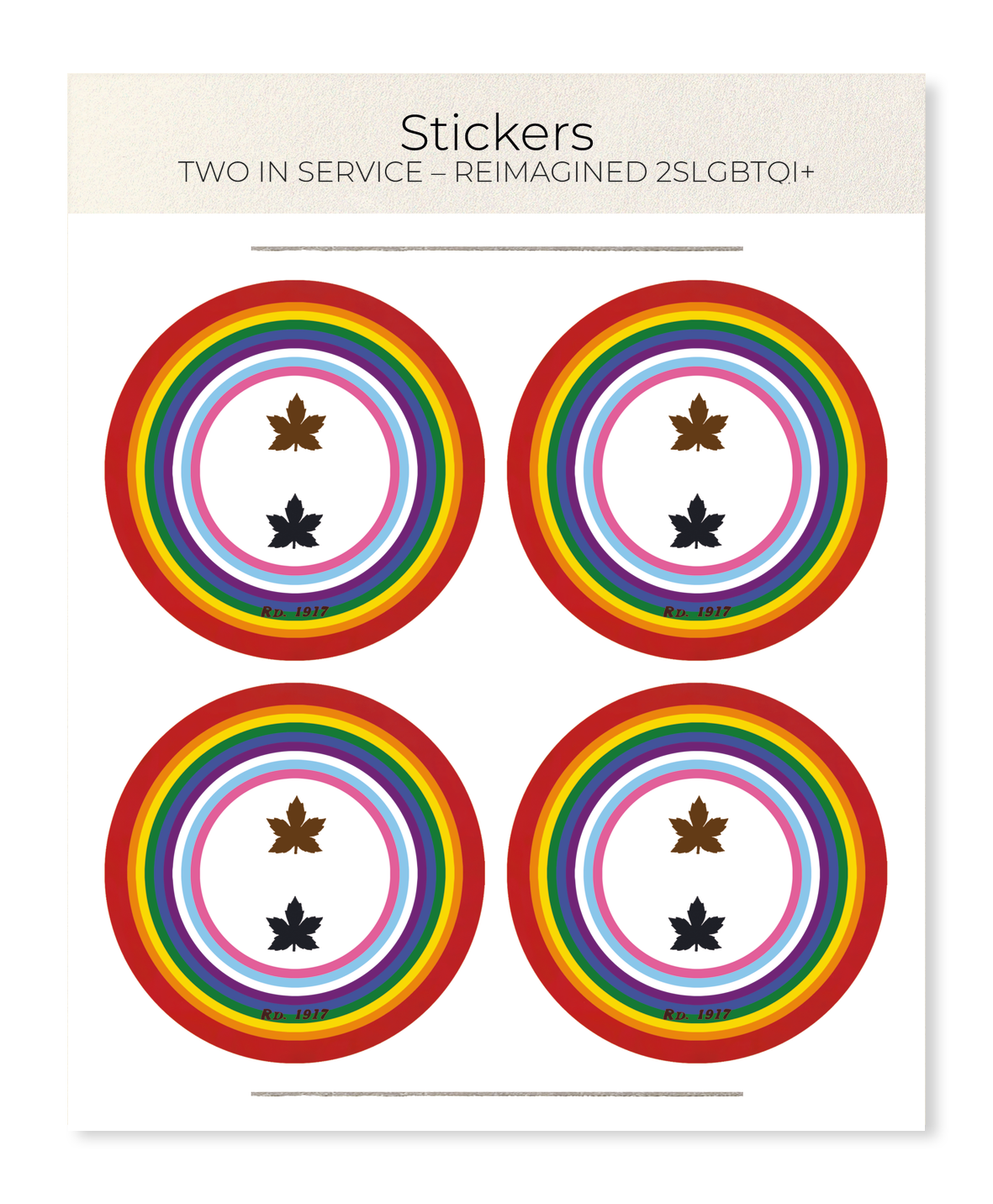 Ezen - Two in Service – Reimagined 2SLGBTQI+ - Sticker Set