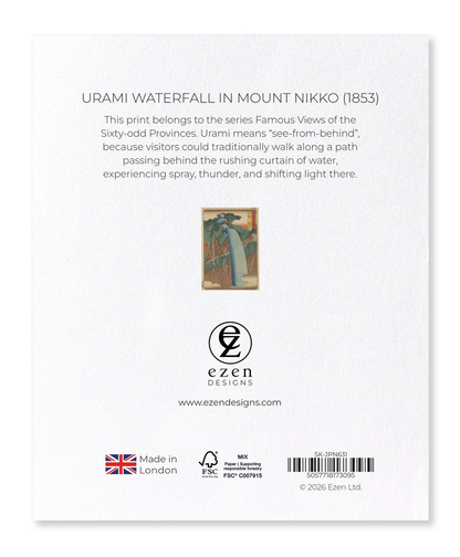 Ezen - Urami Waterfall in Mount Nikko (1853) - Sticker Set