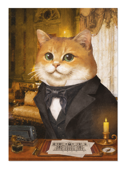 Ezen - Vanderbilt Ginger Classic Cat - Postcard - Front