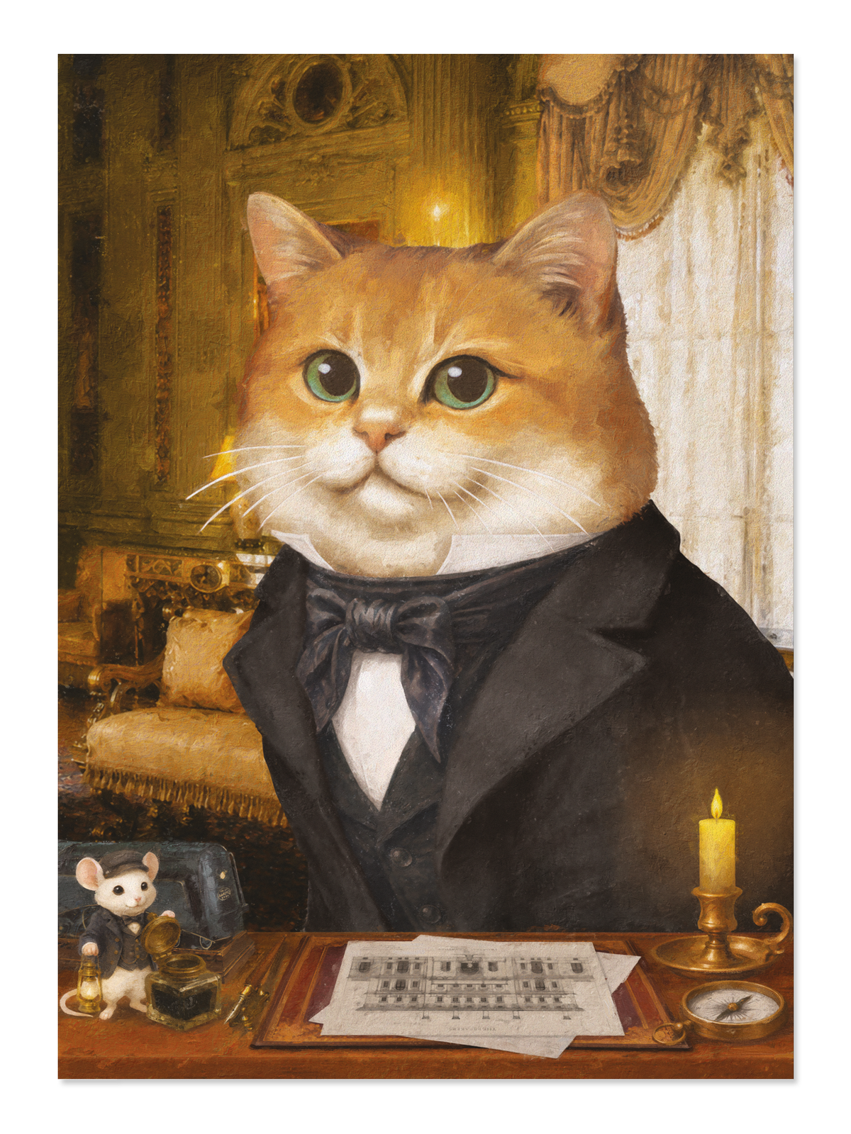 Ezen - Vanderbilt Ginger Classic Cat - Postcard - Front