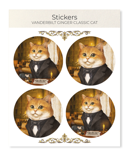 Ezen - Vanderbilt Ginger Classic Cat - Sticker Set