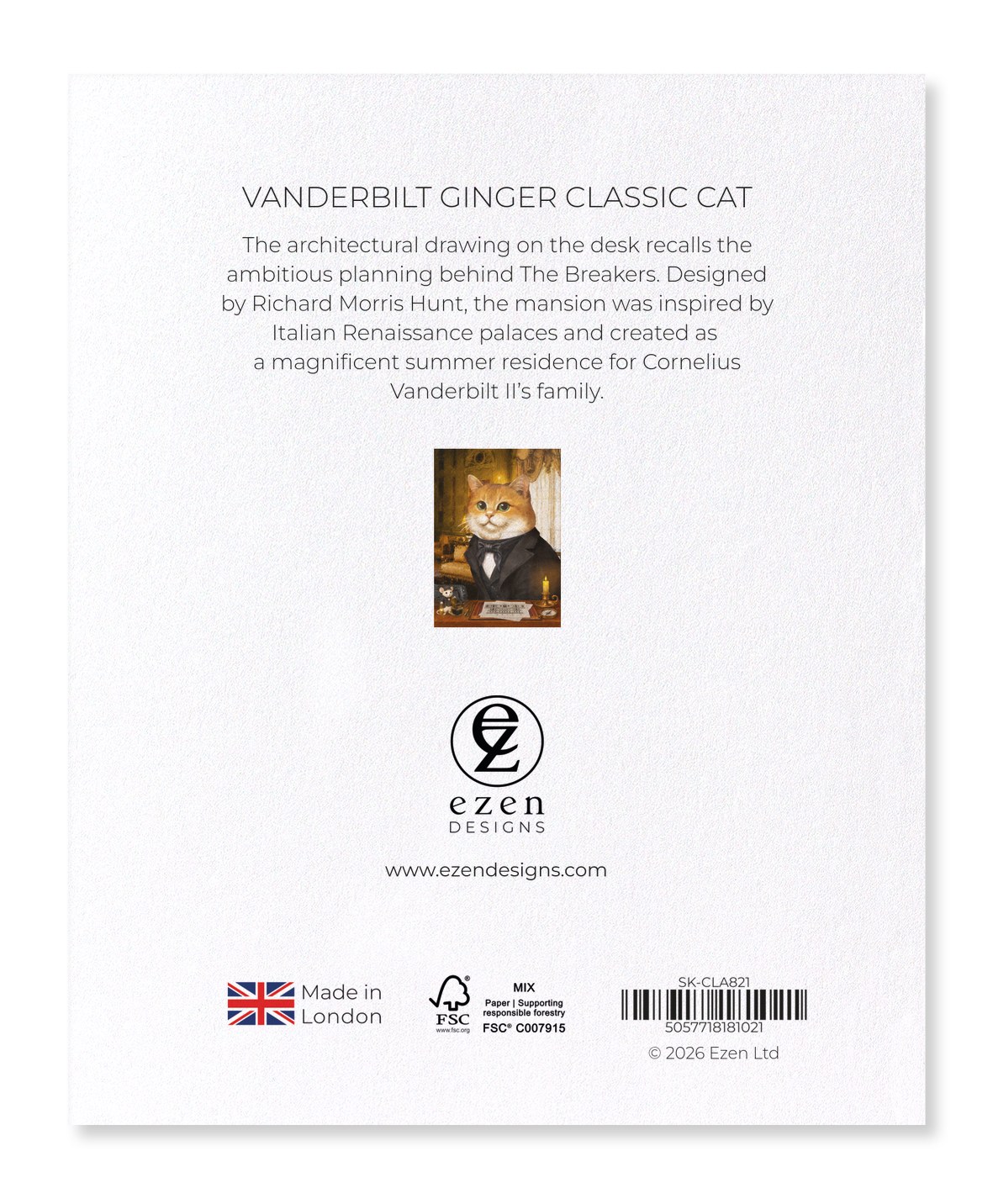 Ezen - Vanderbilt Ginger Classic Cat - Sticker Set