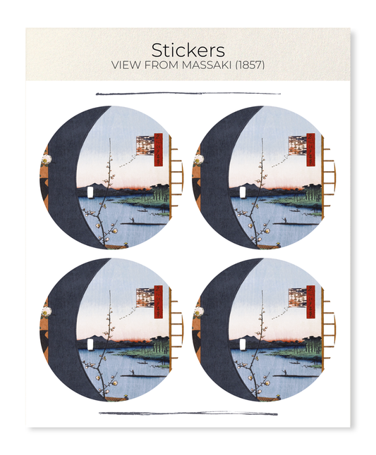 Ezen - View from Massaki (1857) - Sticker Set