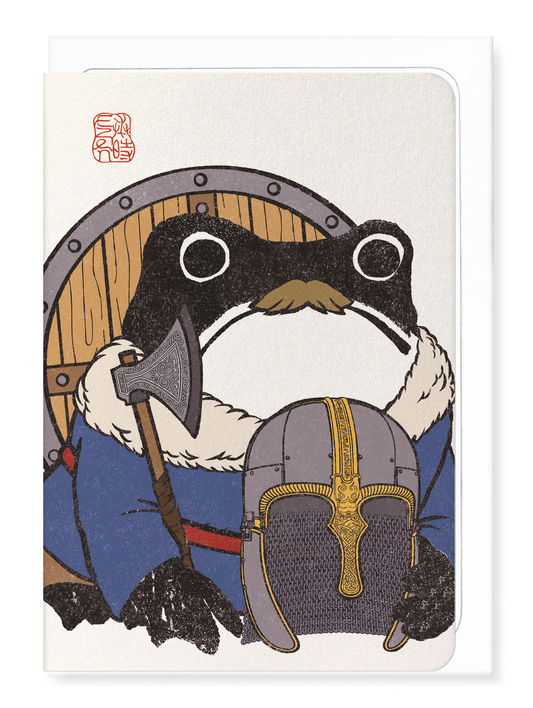 Ezen - Viking Ezen Frog - Greeting Card - Front