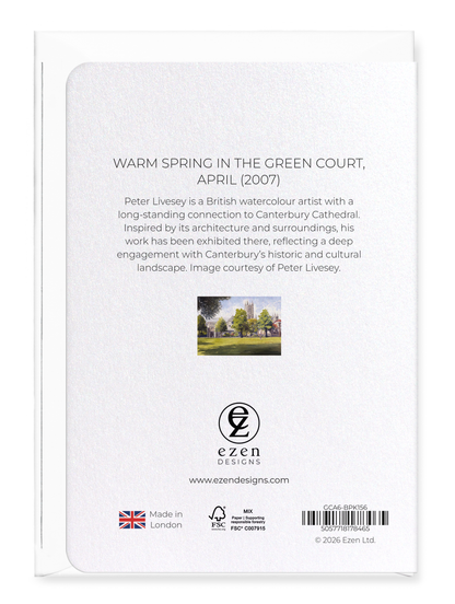 Ezen - Warm spring in the green court, April (2007) - Greeting Card - Back