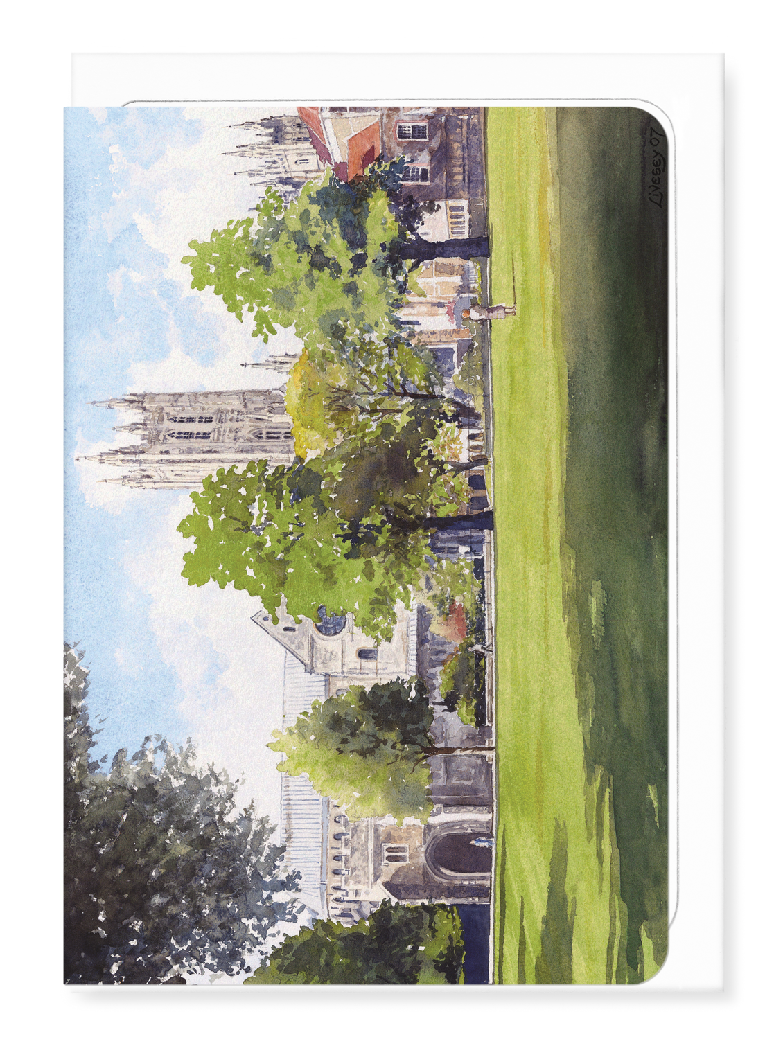 Ezen - Warm spring in the green court, April (2007) - Greeting Card - Front