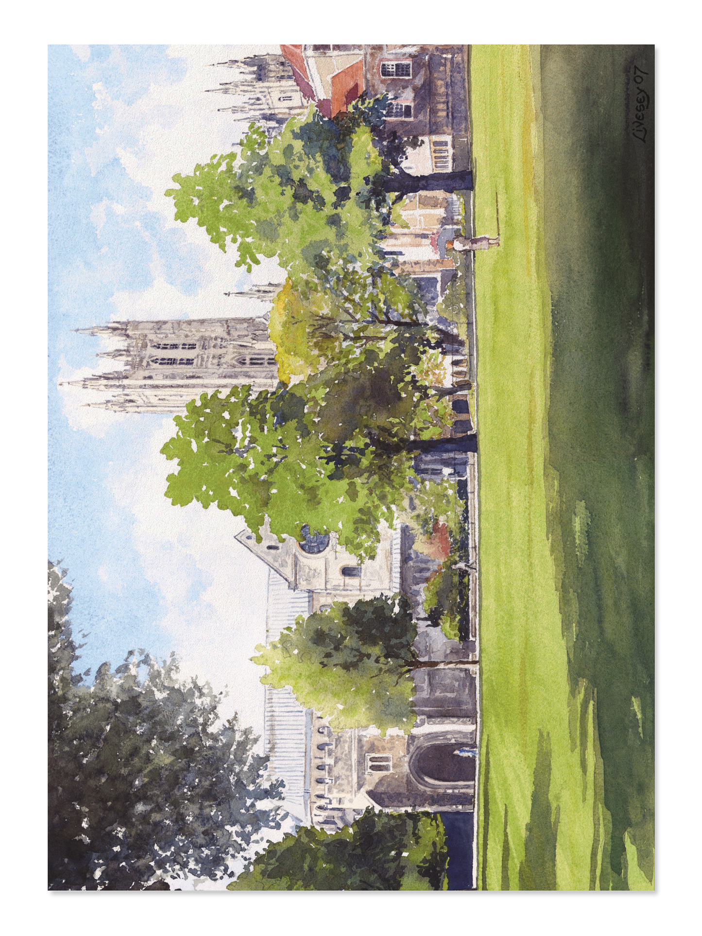Ezen - Warm spring in the green court, April (2007) - Postcard - Front
