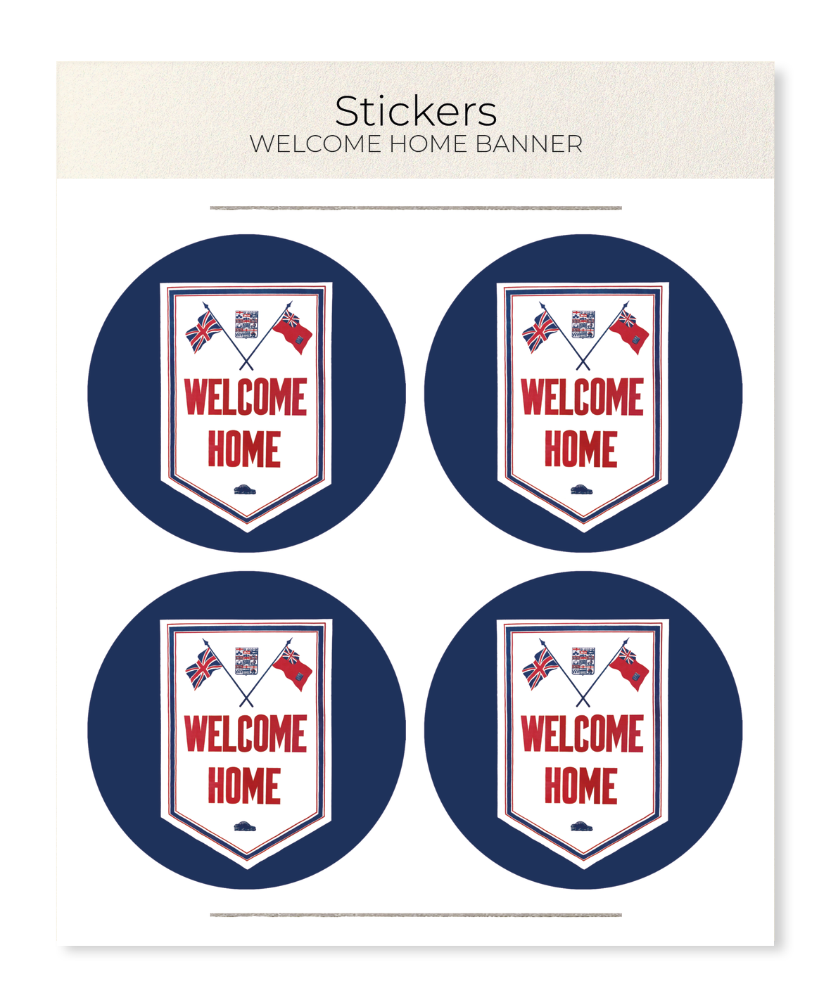 Ezen - Welcome Home Banner - Sticker Set