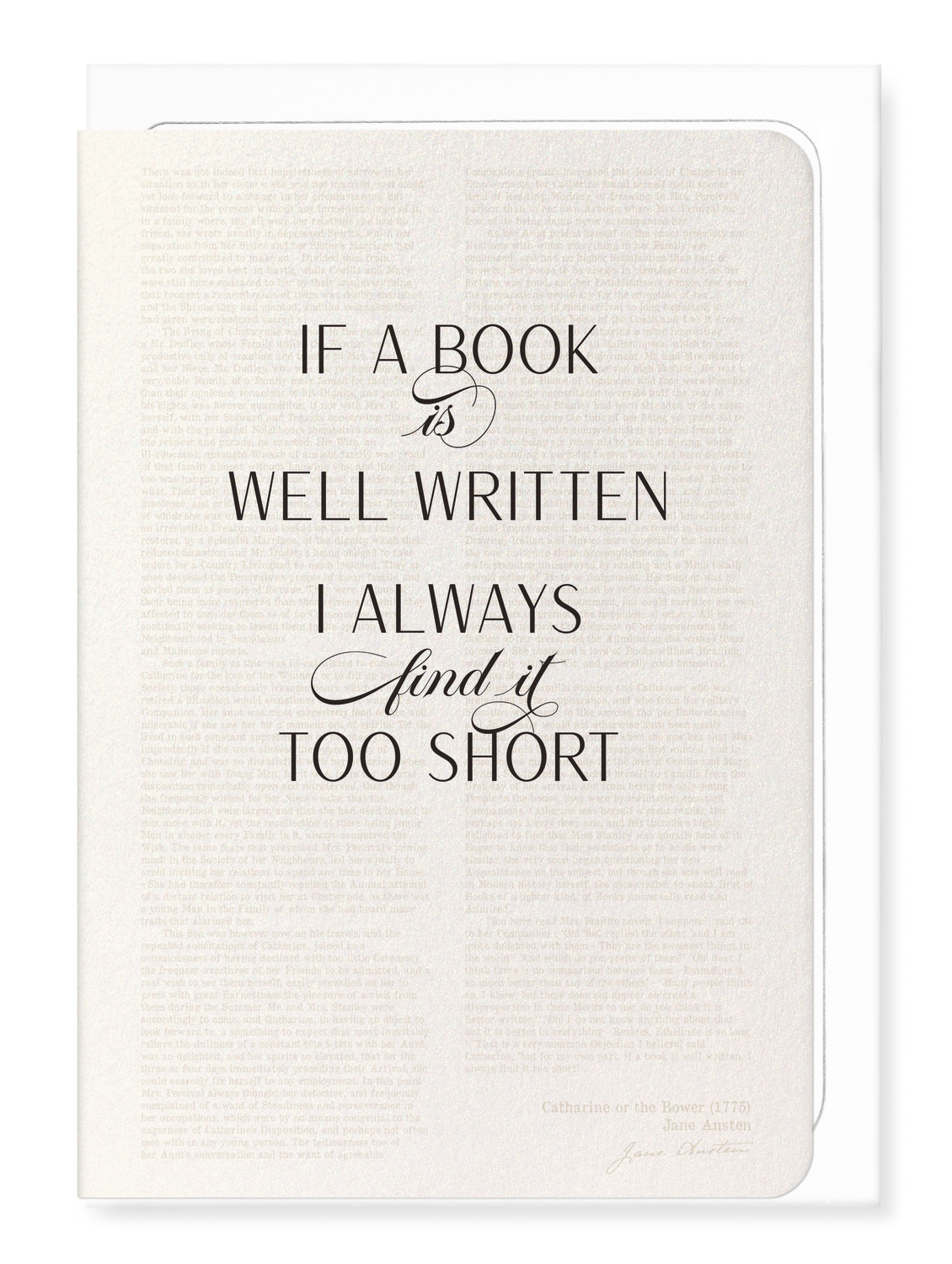 Ezen - Well Written Book (1775) - Greeting Card - Front