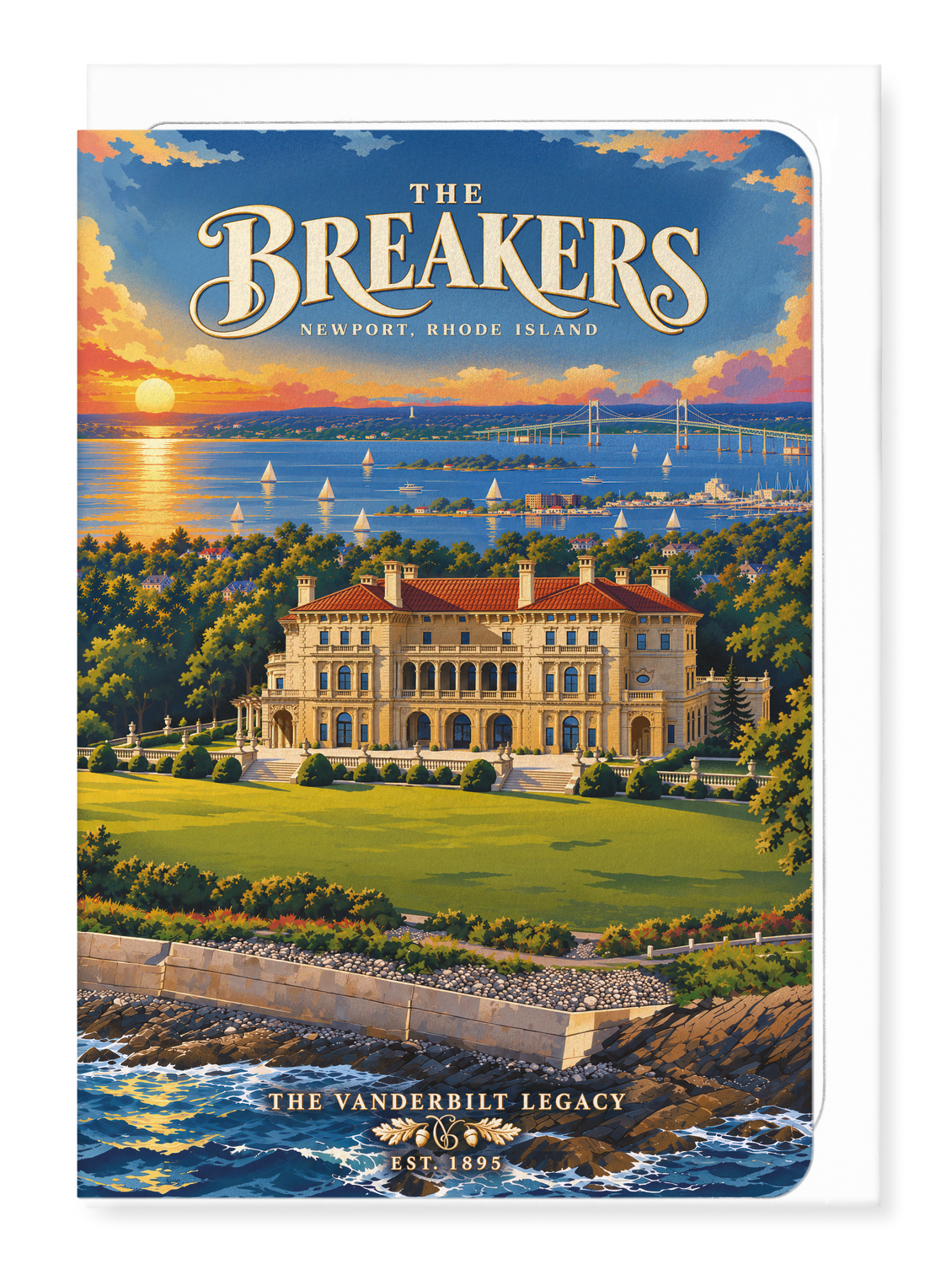 Ezen - Where the Ocean Breaks - Greeting Card - Front
