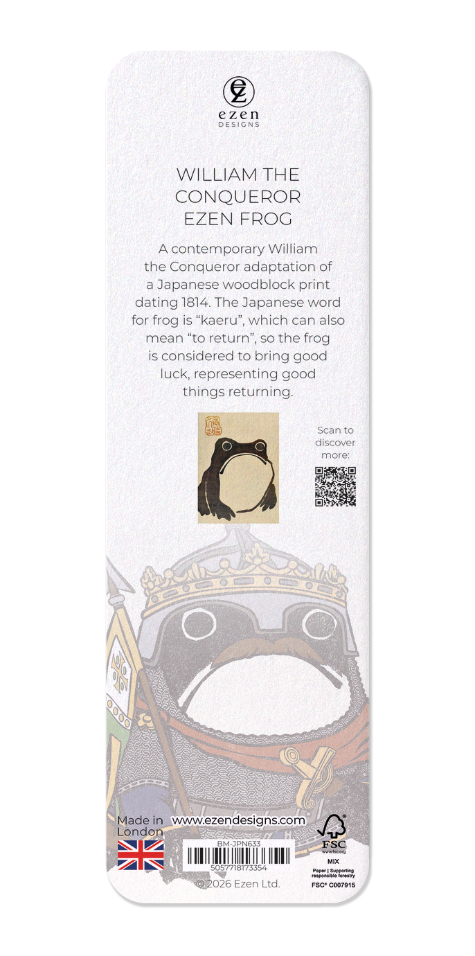Ezen - William the Conqueror Ezen Frog - Bookmark - Back