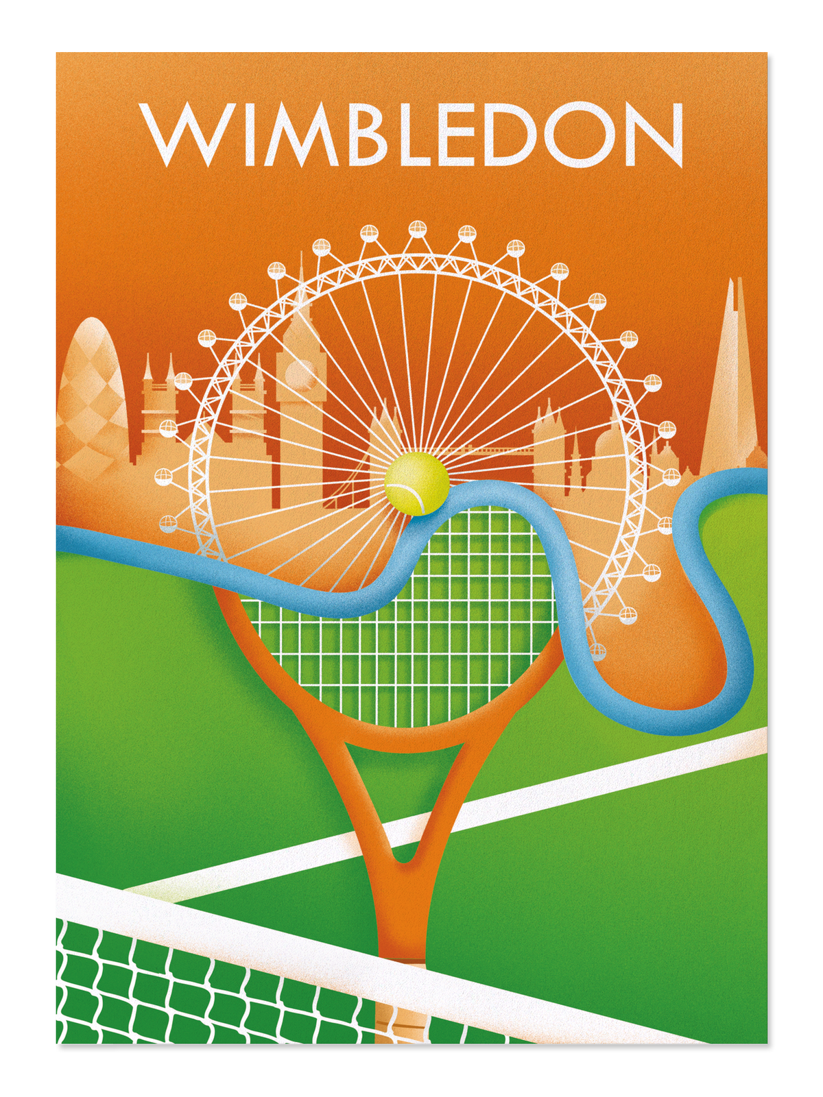 Ezen - Wimbledon tennis - Postcard - Front