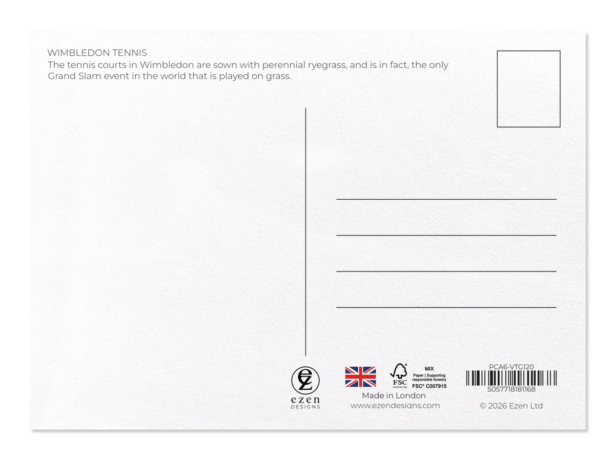 Ezen - Wimbledon tennis - Postcard - Back