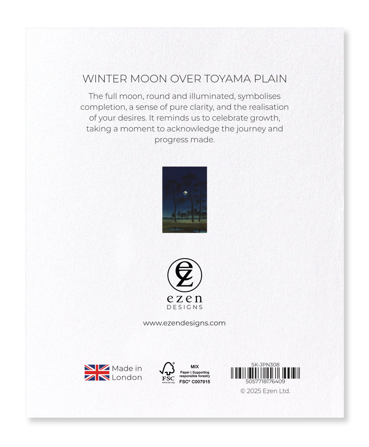 Ezen - Winter moon over toyama plain - Sticker Set