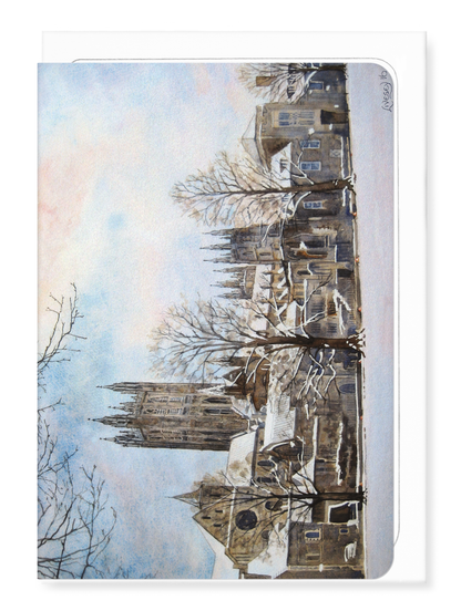 Ezen - Winter traces the evening sun (2016) - Greeting Card - Front