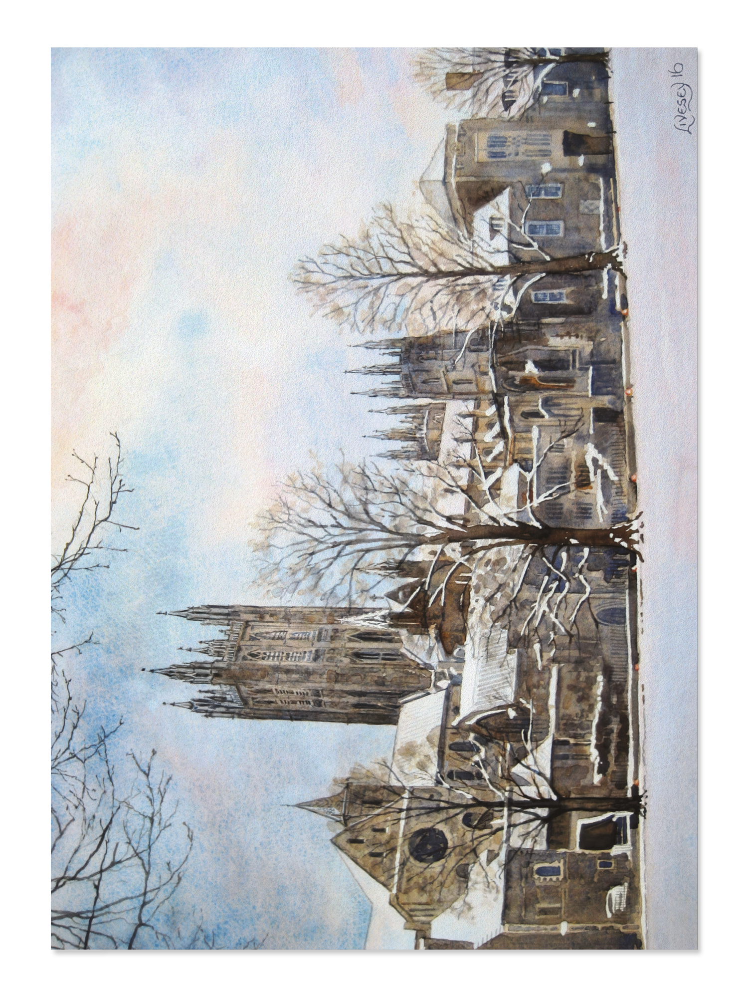 Ezen - Winter traces the evening sun (2016) - Postcard - Front