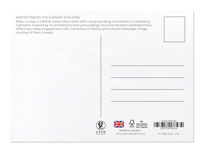 Ezen - Winter traces the evening sun (2016) - Postcard - Back