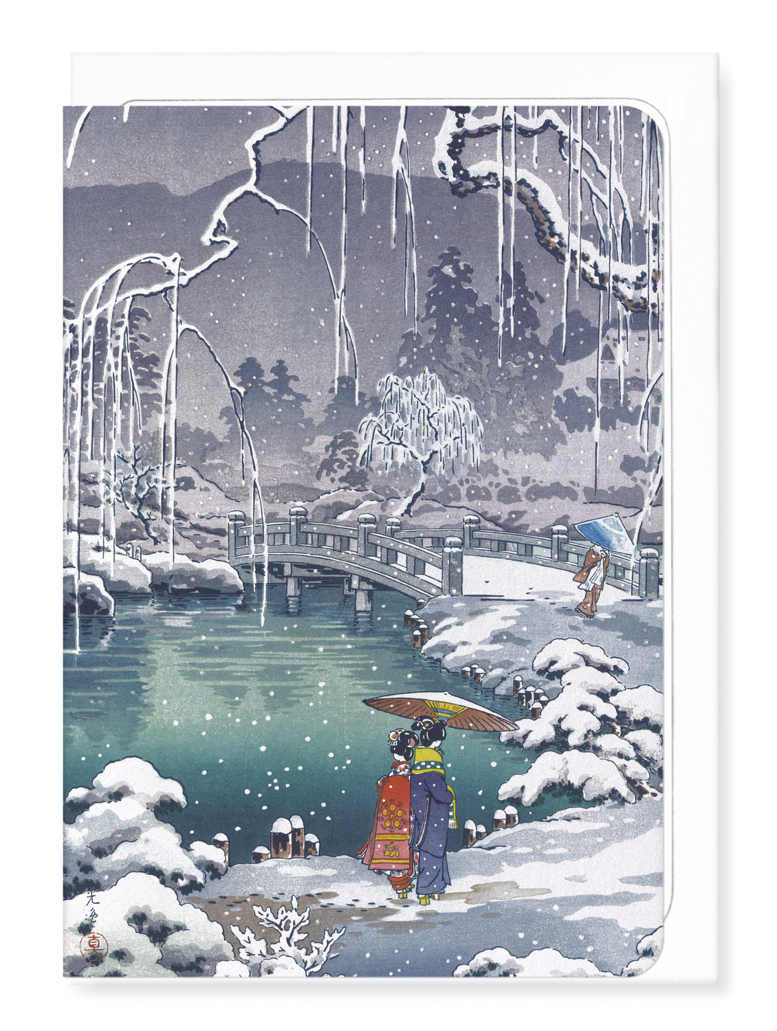 Ezen - Winter willows (1937) - Greeting Card - Front