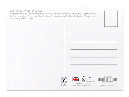 Ezen - WMC Conductor Classic Cat - Postcard - Back